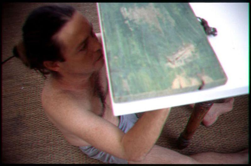 Jordi W. Saladrigas working on a piece
